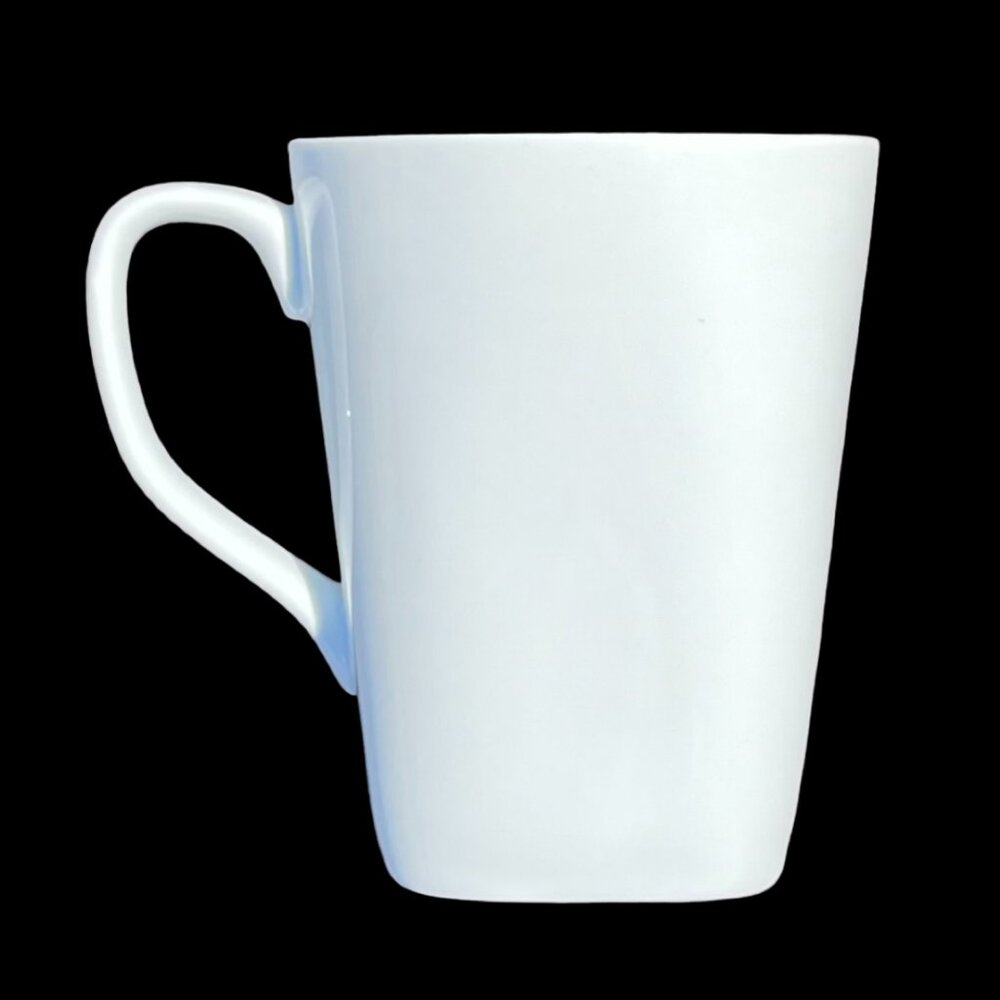 Target White Square Porcelain Mug New
